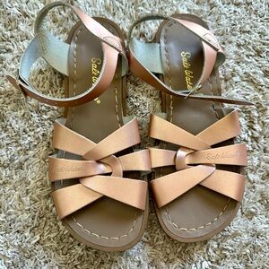 Rose gold salt water sandals